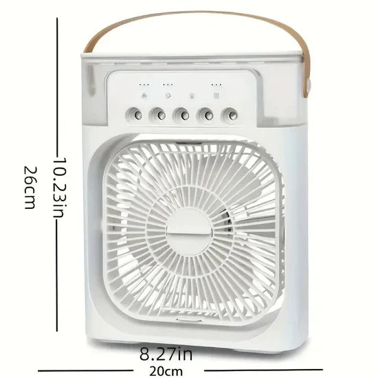 Ventilador y Humidificador 3 en 1: Comodidad y Frescor en Un Solo Equipo