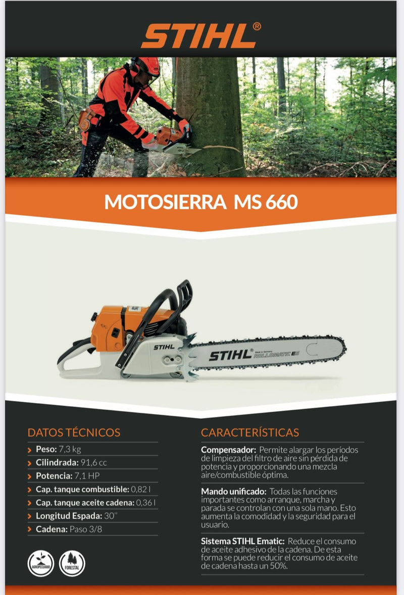 MOTOSIERRA STIHL 660