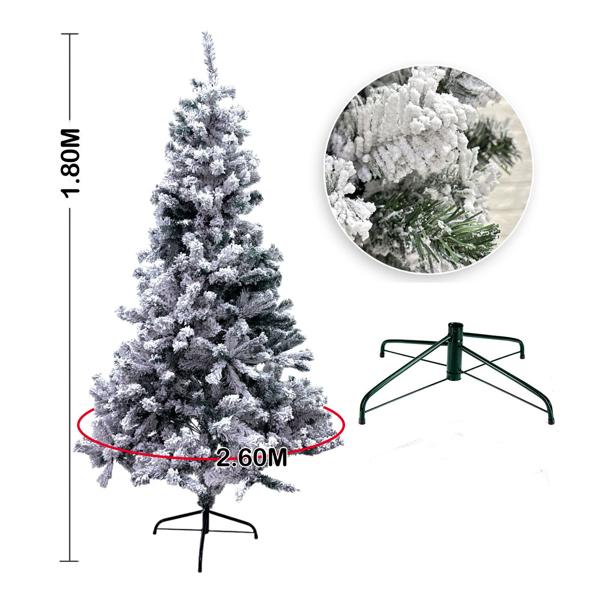 Árbol Nevado Elegante