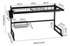 Escurridor platero metalico 2 nivel 85cm