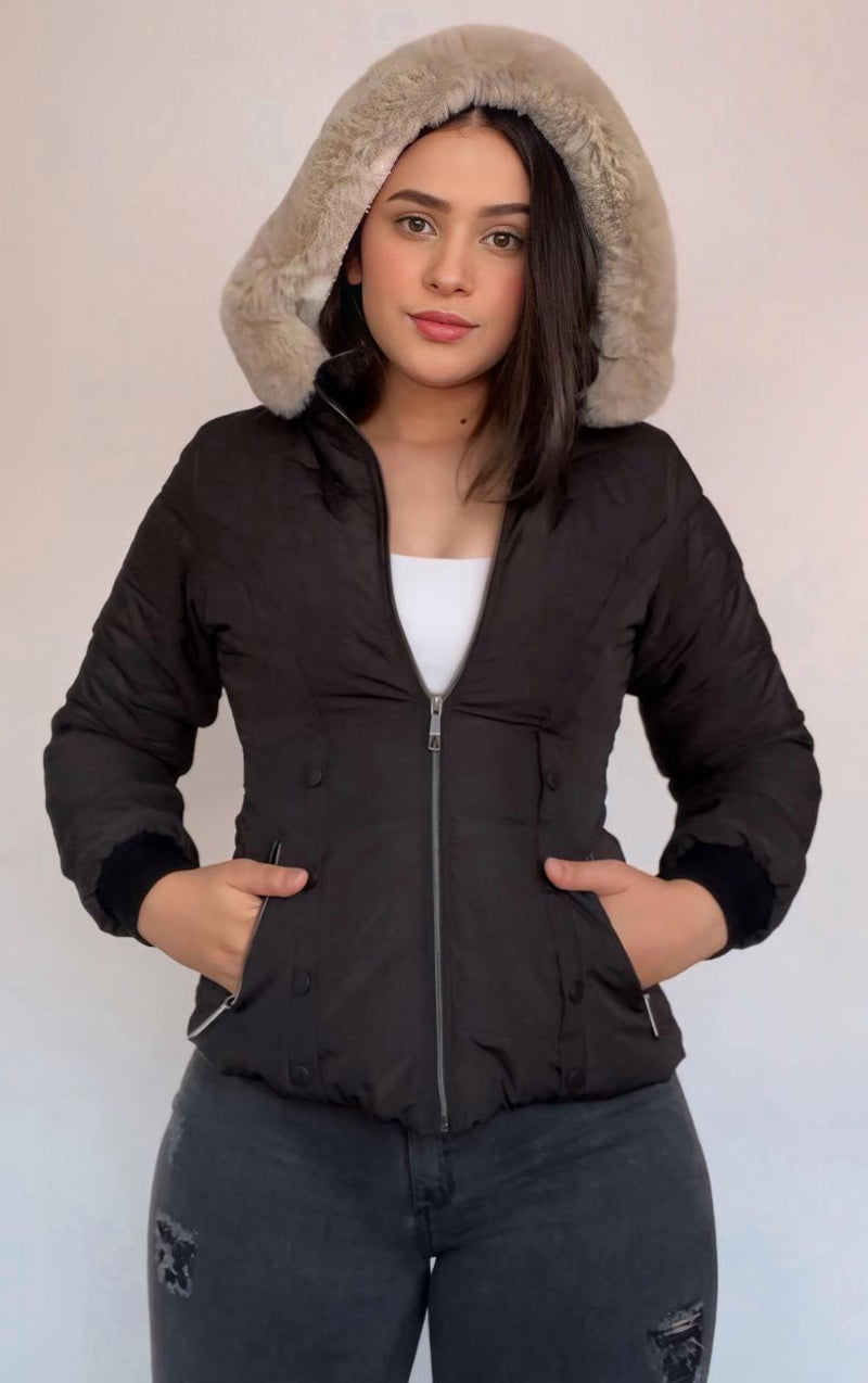 Chaqueta ovejera capota peluche N99A