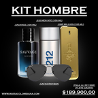 KIT 1 HOMBRE (3 PERFUMES + GAFAS RAYBAN)